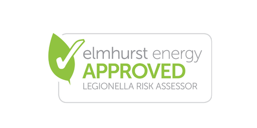 Assurance Logo showing membership with Elmhurst Energy for Legionella Risk Assessments